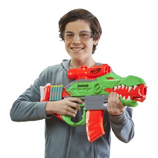 Lançador de Dardos Nerf Super Shot Dino Dragon