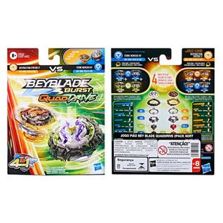 Lançador e Pião de Batalha - Beyblade - Speedstorm Iniciante - Vex