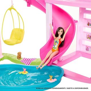 Casa Barbie Piscina Boneca